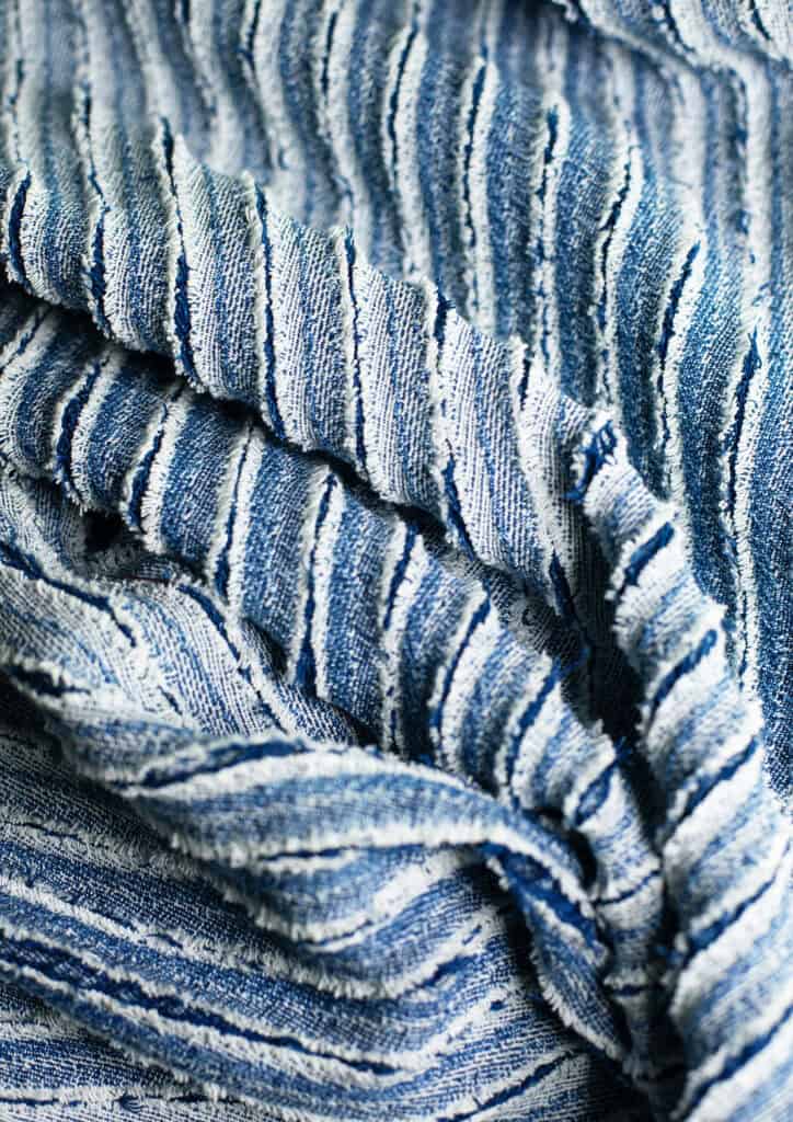 jacquard woven denim jeans by kelly konings and gommatex