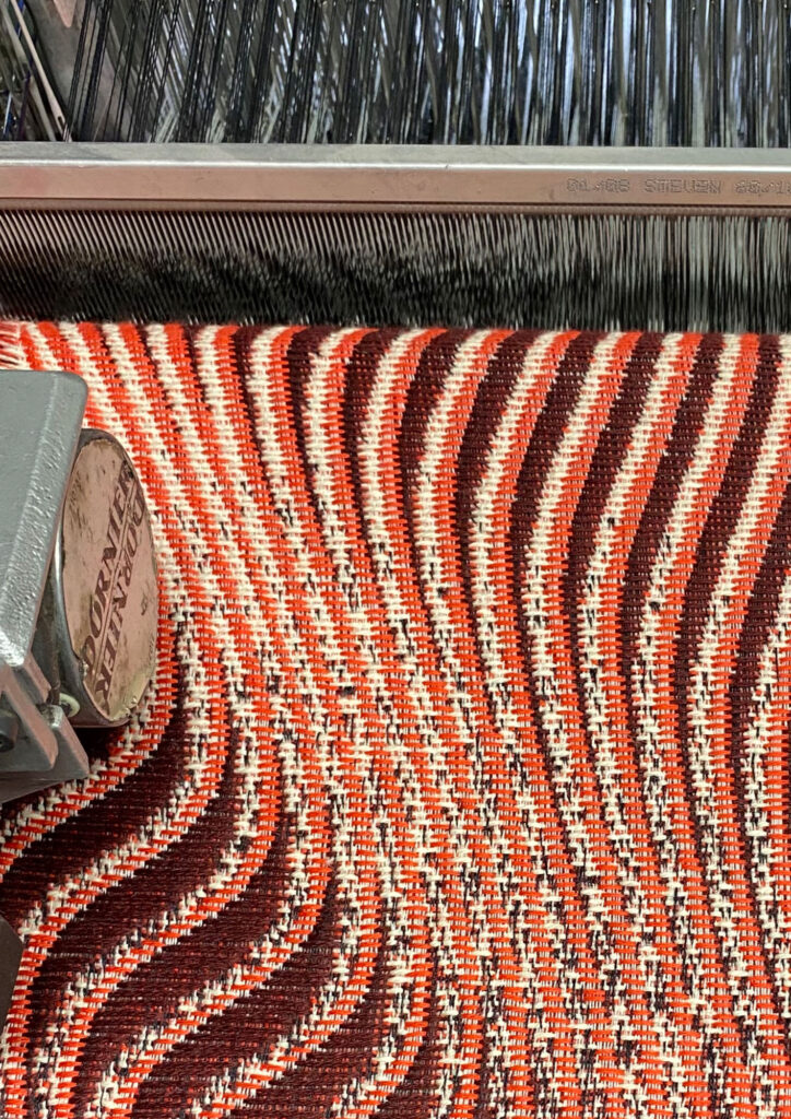 jacquard weaving loom at Innvik by vevft and kelly konings
