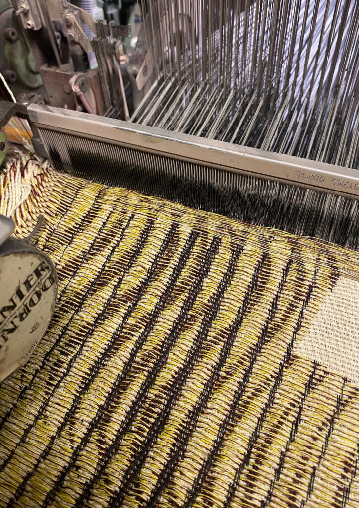 jacquard weaving loom at innvik by vevft, kristina austi and kelly konings